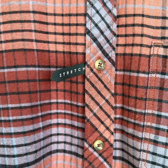 NWT Billabong Men’s Coastline Flannel Shirt Rose Dust Size S - Picture 5 of 13